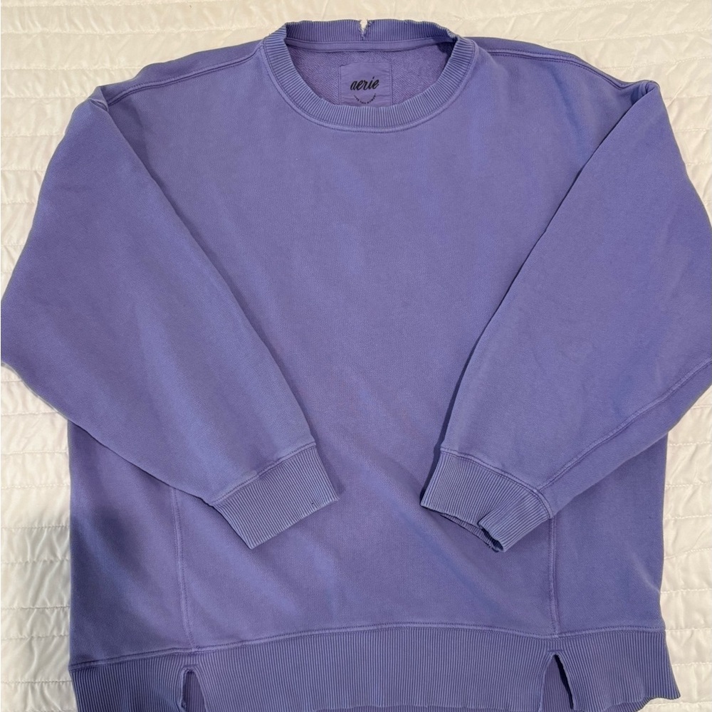 aerie Lavender Crewneck Sweatshirt